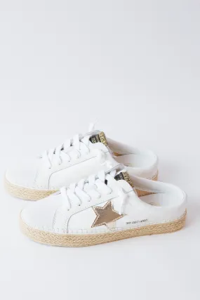 Melody Checkered Espadrille Sneaker, White/Checkered | Vintage Havana