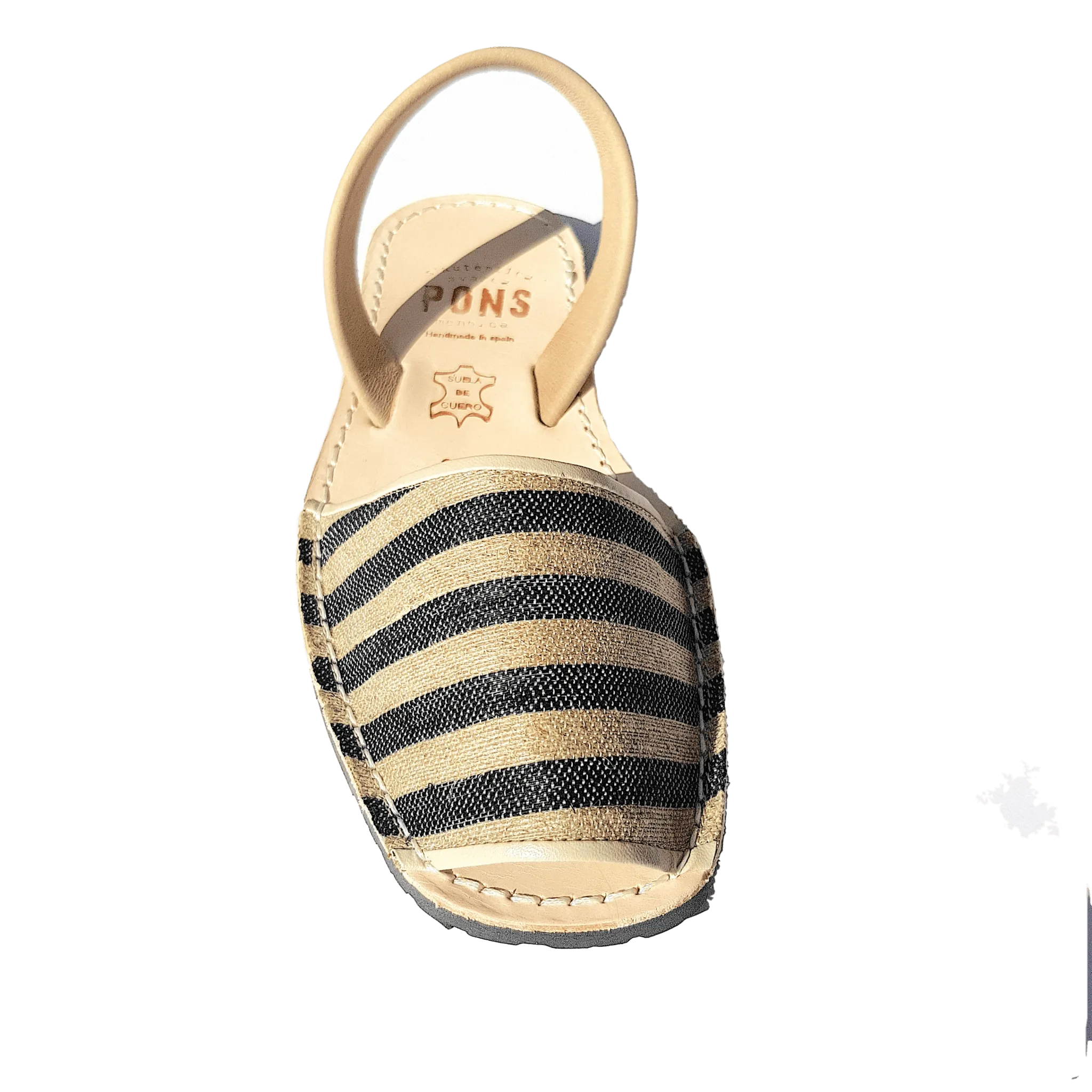 Menorca Sandal - Black Stripes