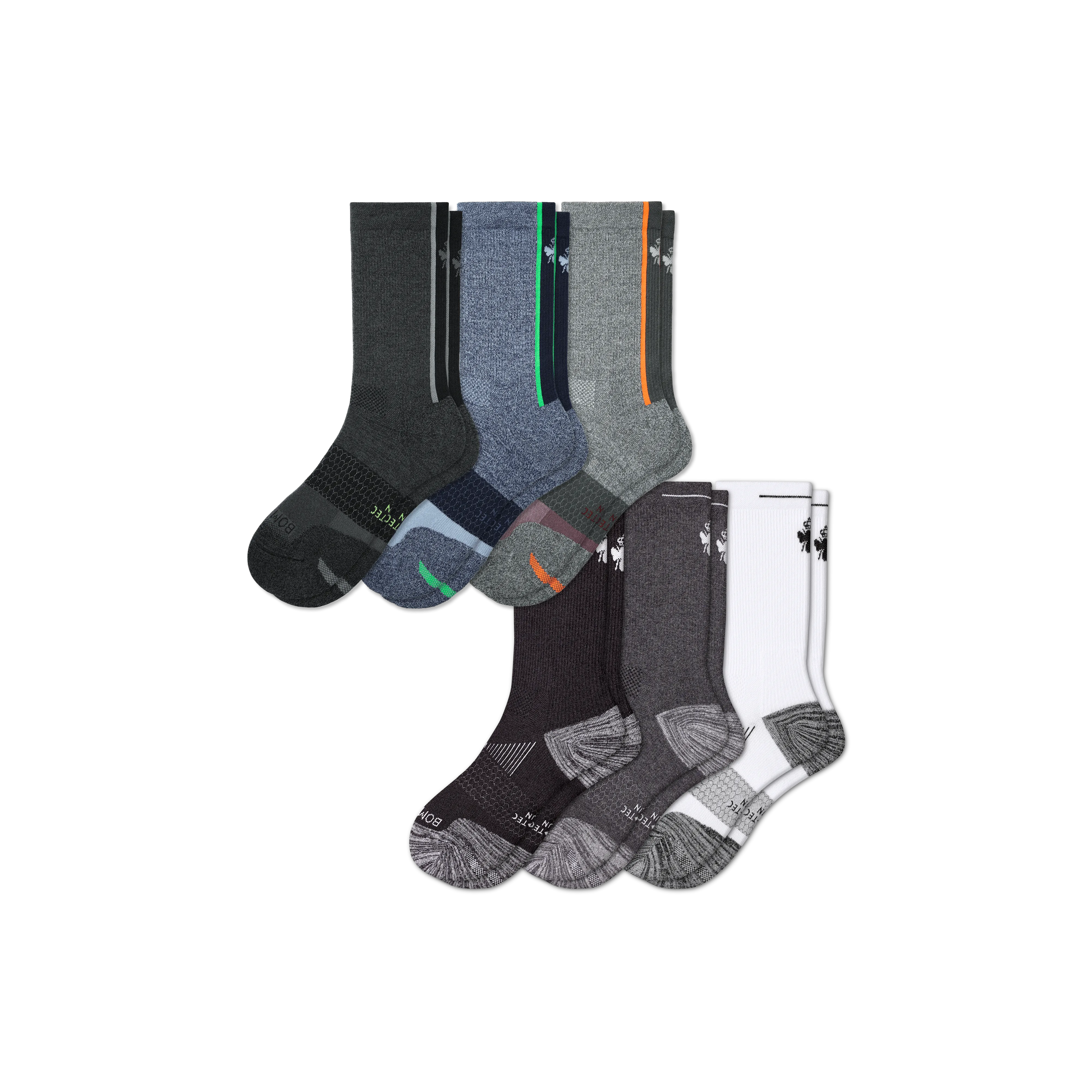 Men's Running Calf Sock 6-Pack