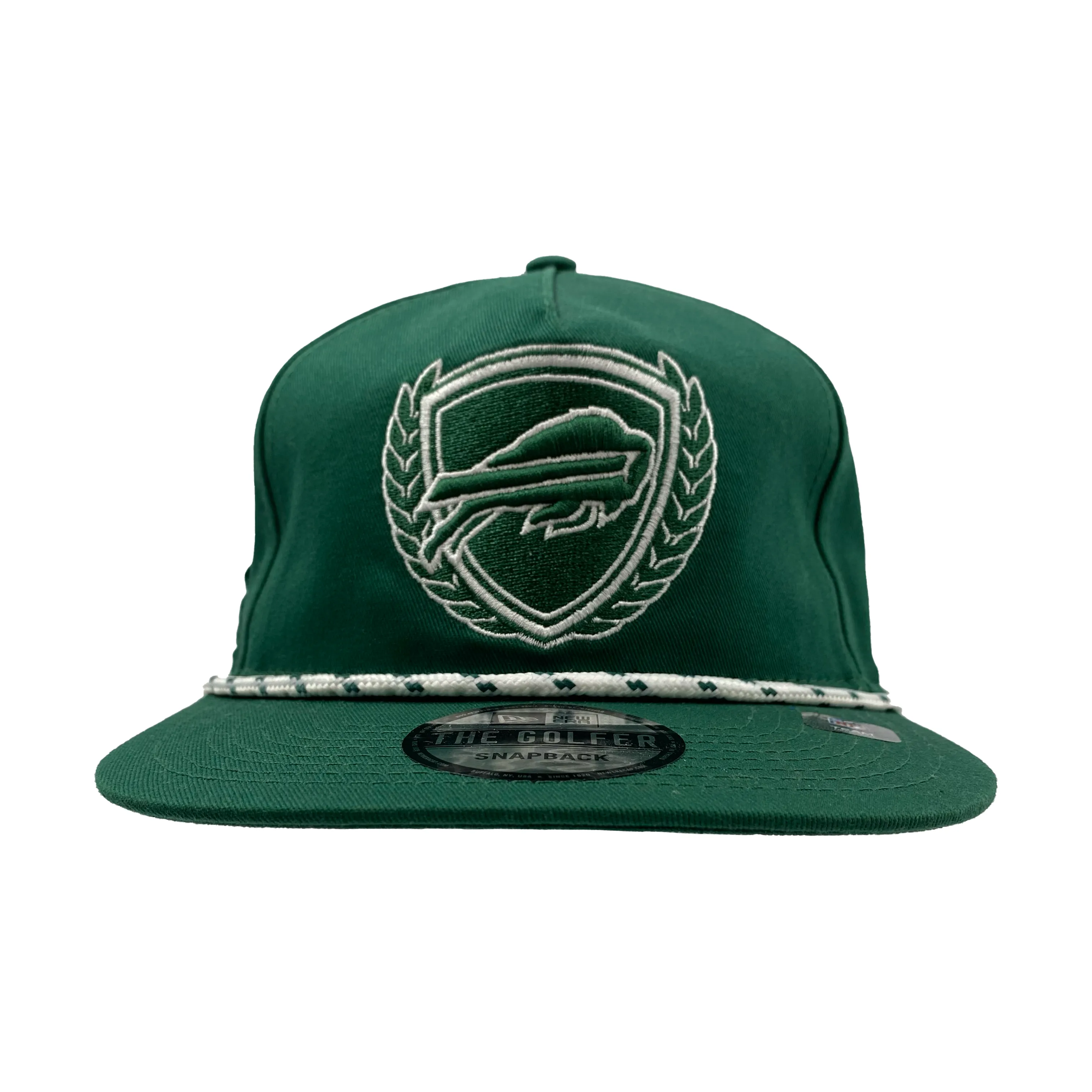 New Era Buffalo Bills With Crest Green Golfer Snapback Hat