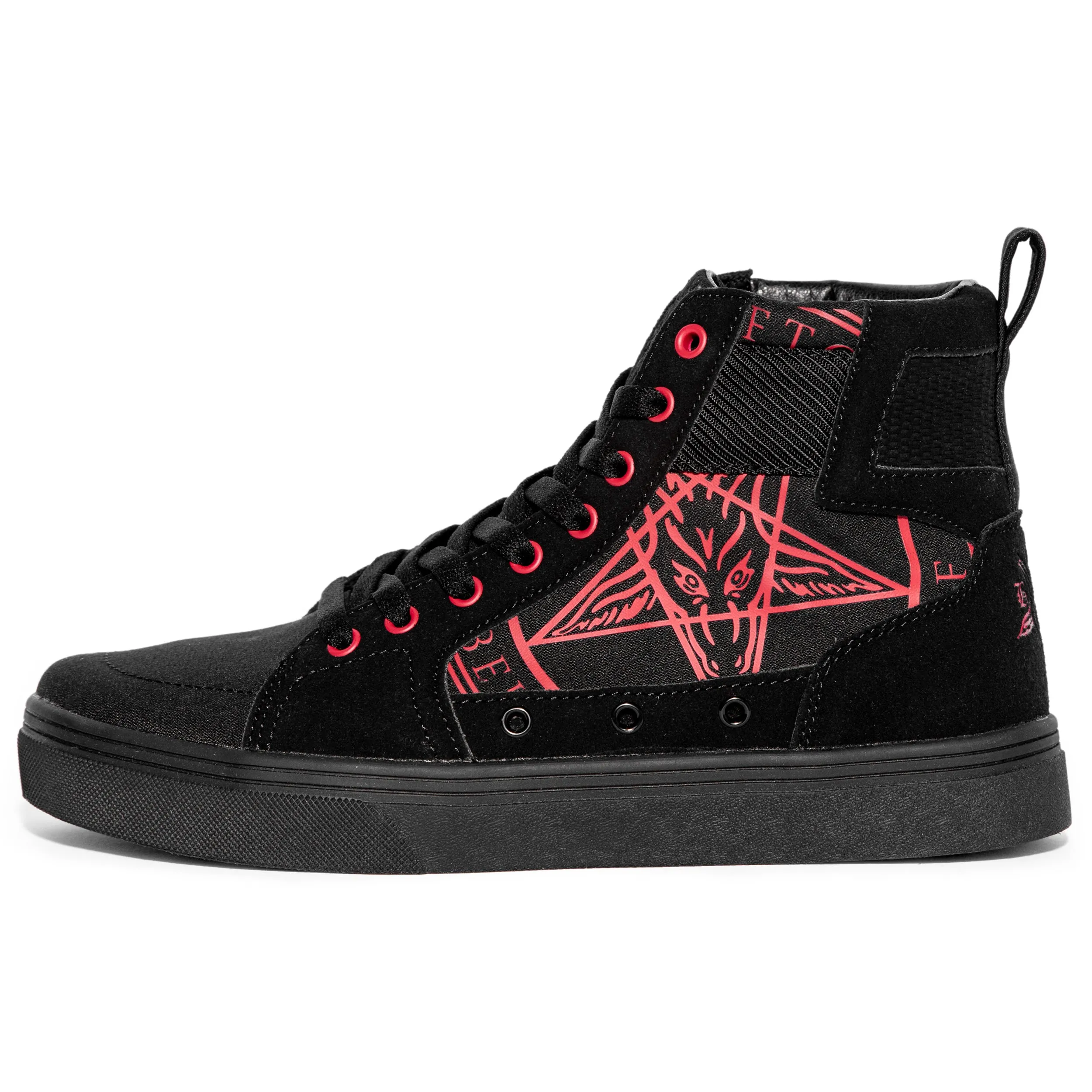 Normandy - Red/Black  High Top Sneaker