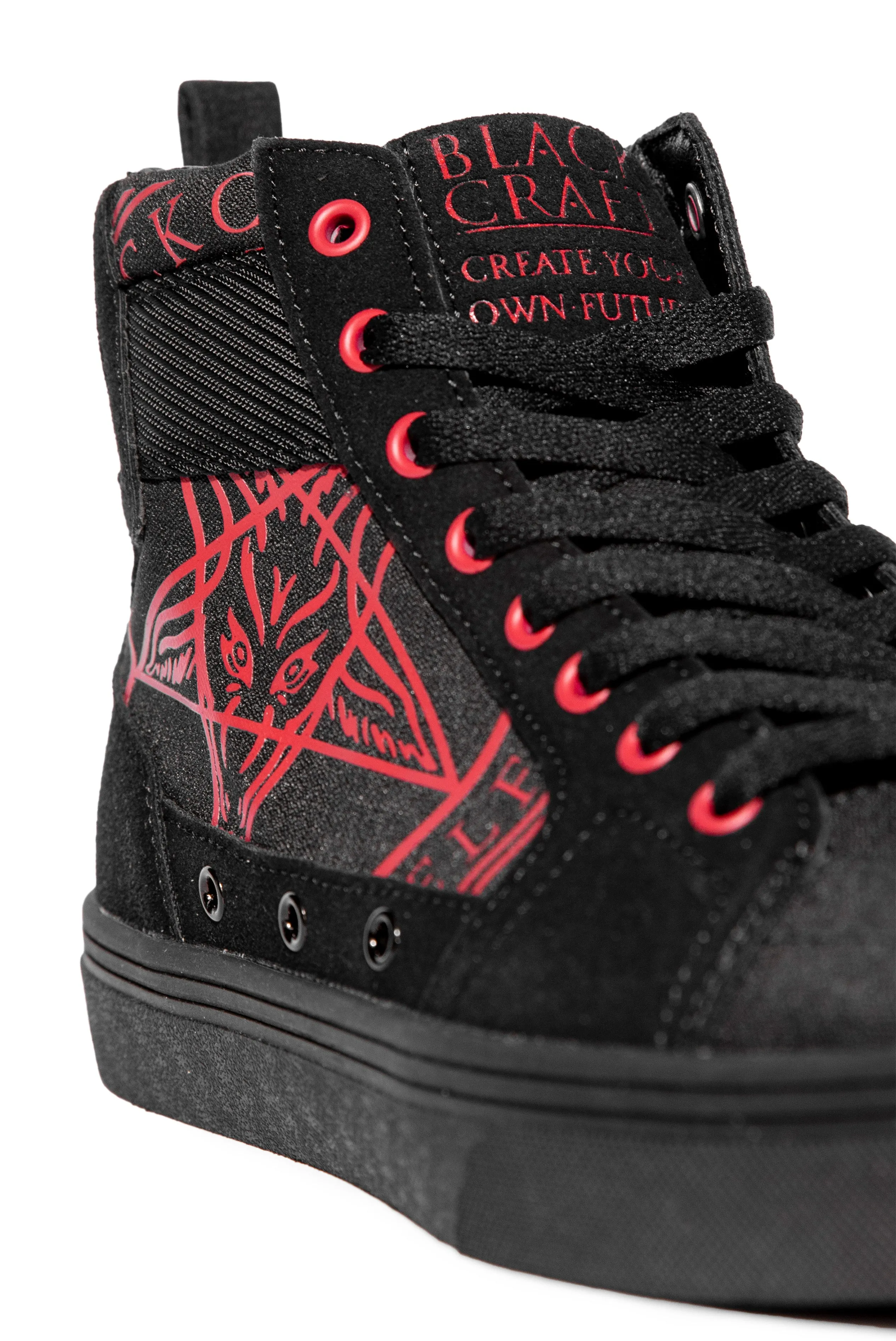 Normandy - Red/Black  High Top Sneaker