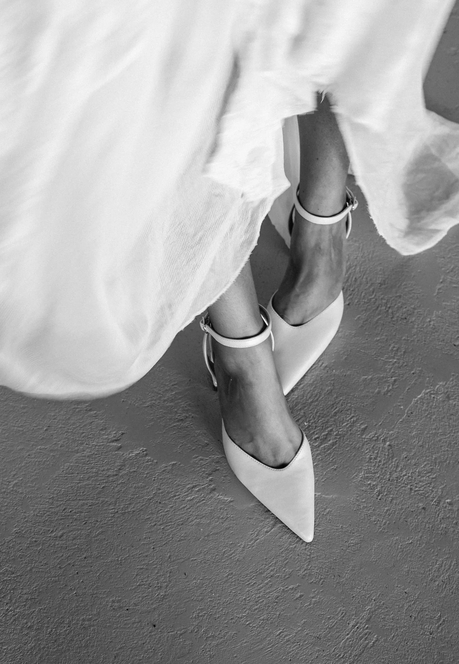 ODYSSEY - POINTED CLOSED TOE BRIDAL HEELS