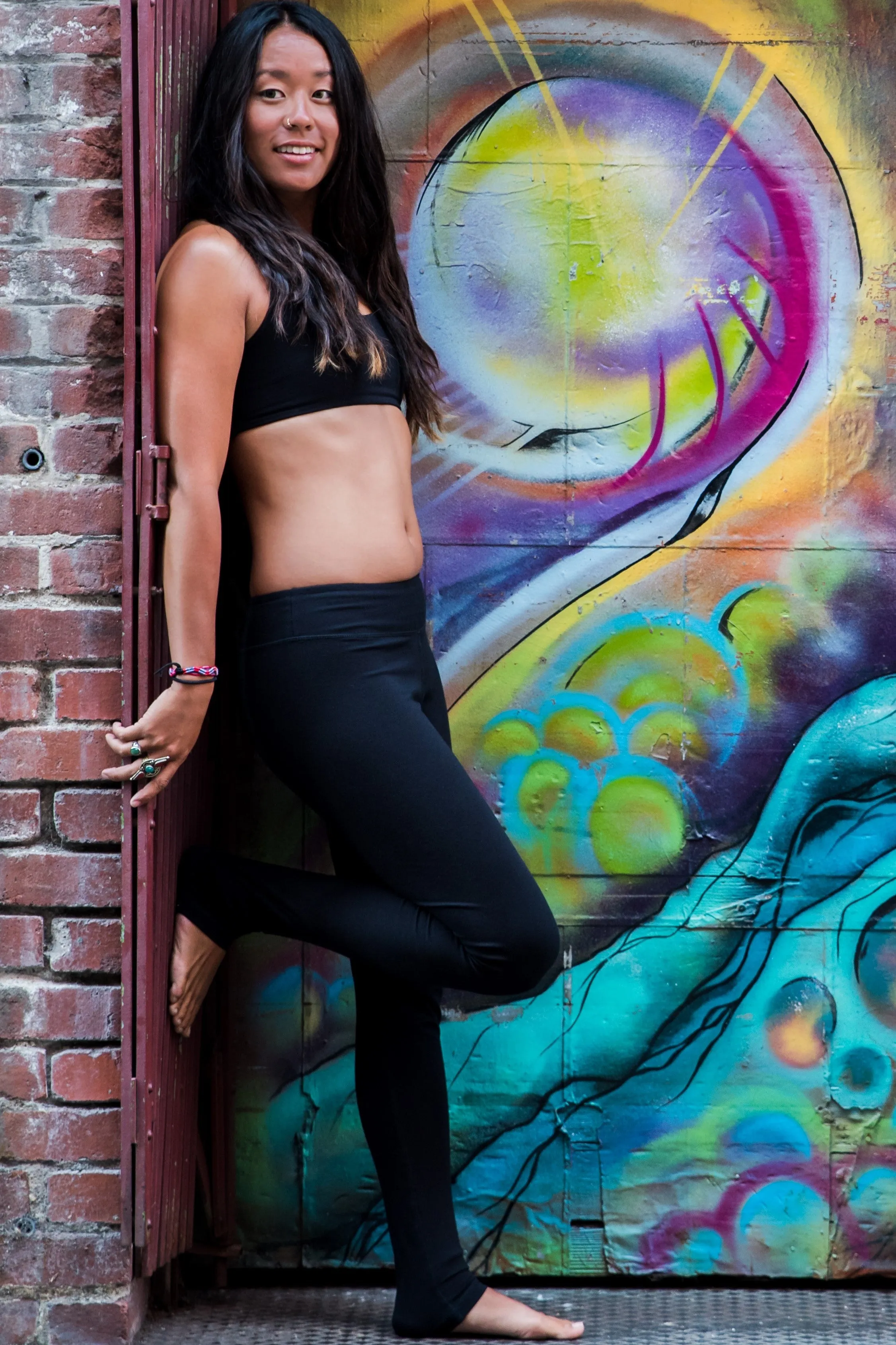 Onyx Flat Waist Yoga Pants