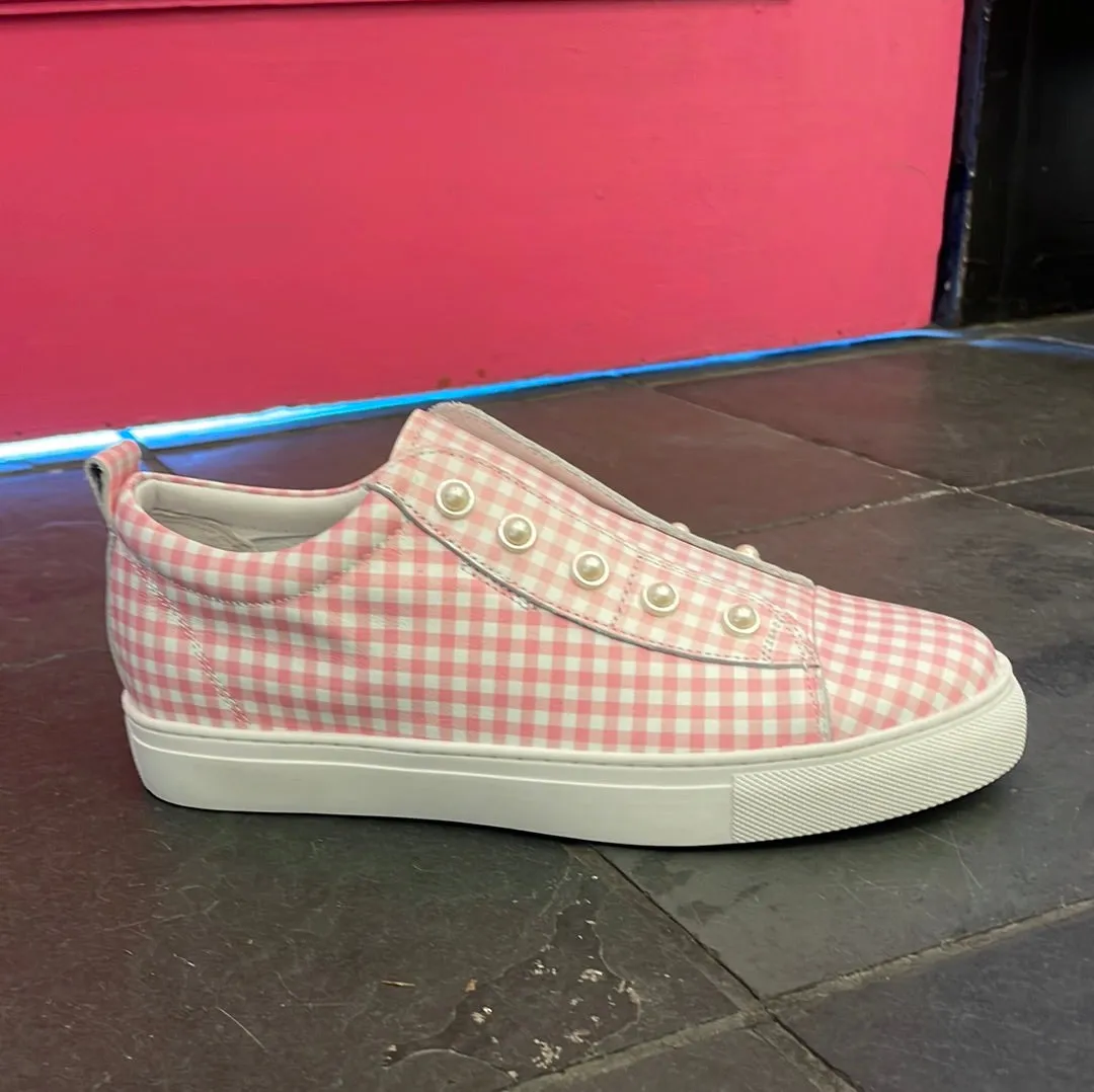 Pearla Pink Tartan Sneaker