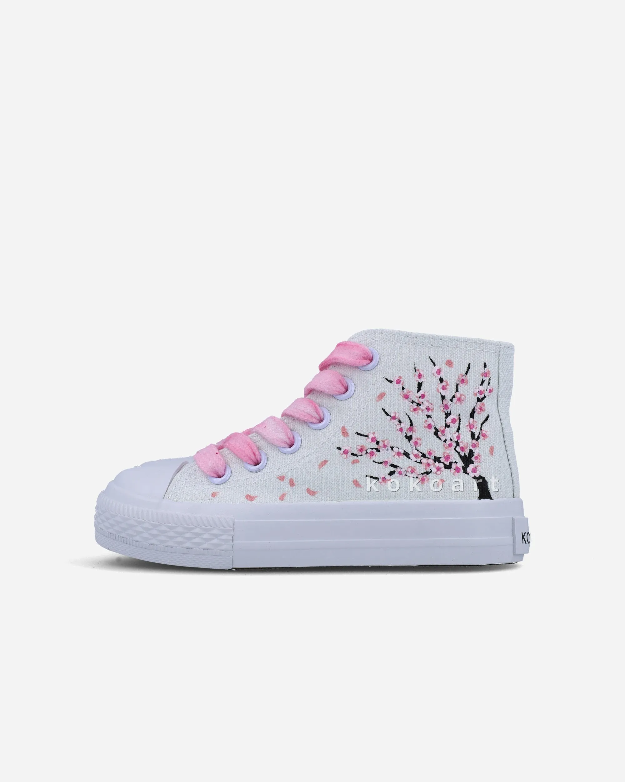 Pink Cherry Blossom Hand Painted Shoes