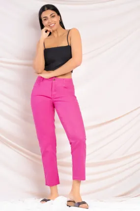 Pink Slim Fit Pant