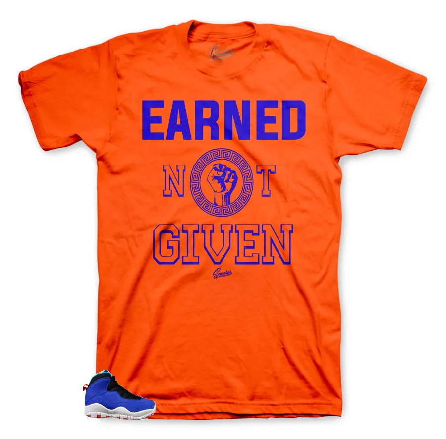 Retro 10 Tinker Shirt - Earned - Orange