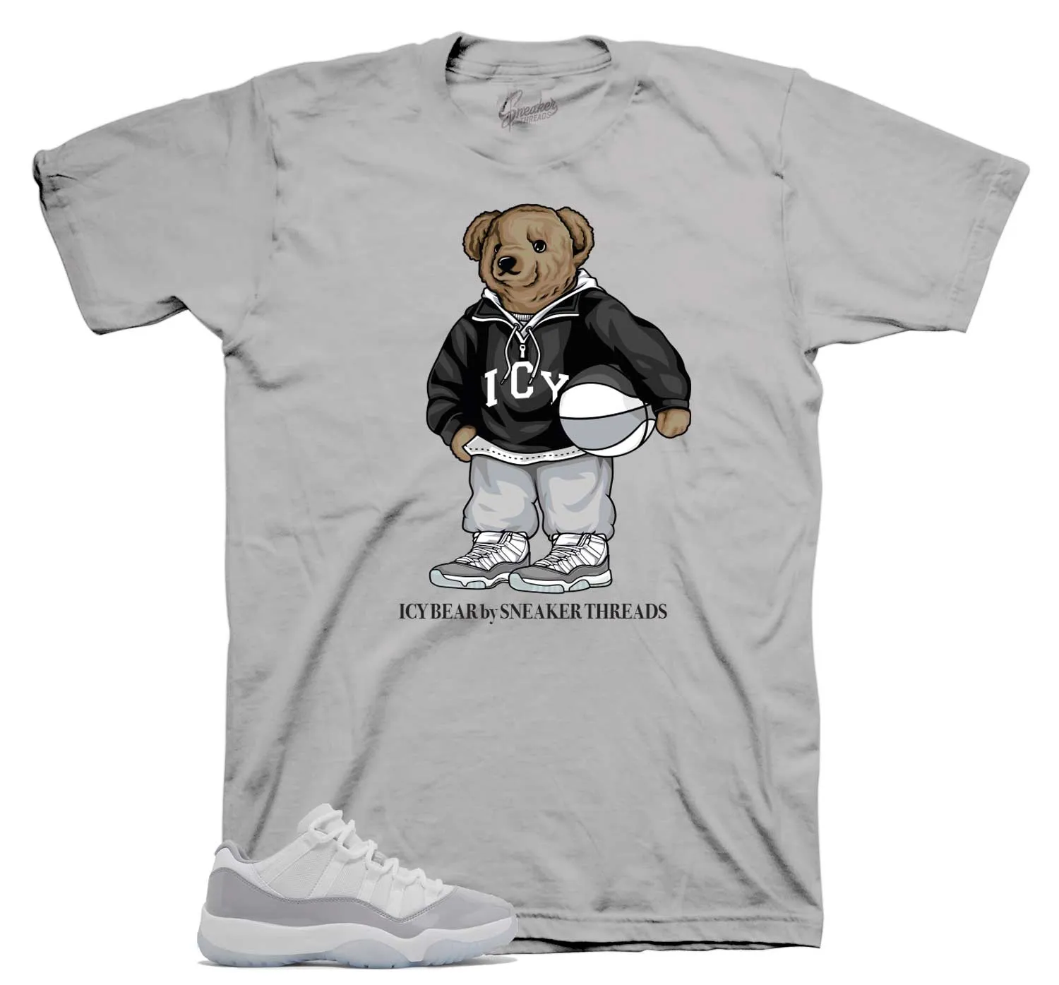 Retro 11 Cement Grey Shirt - Icy Bear