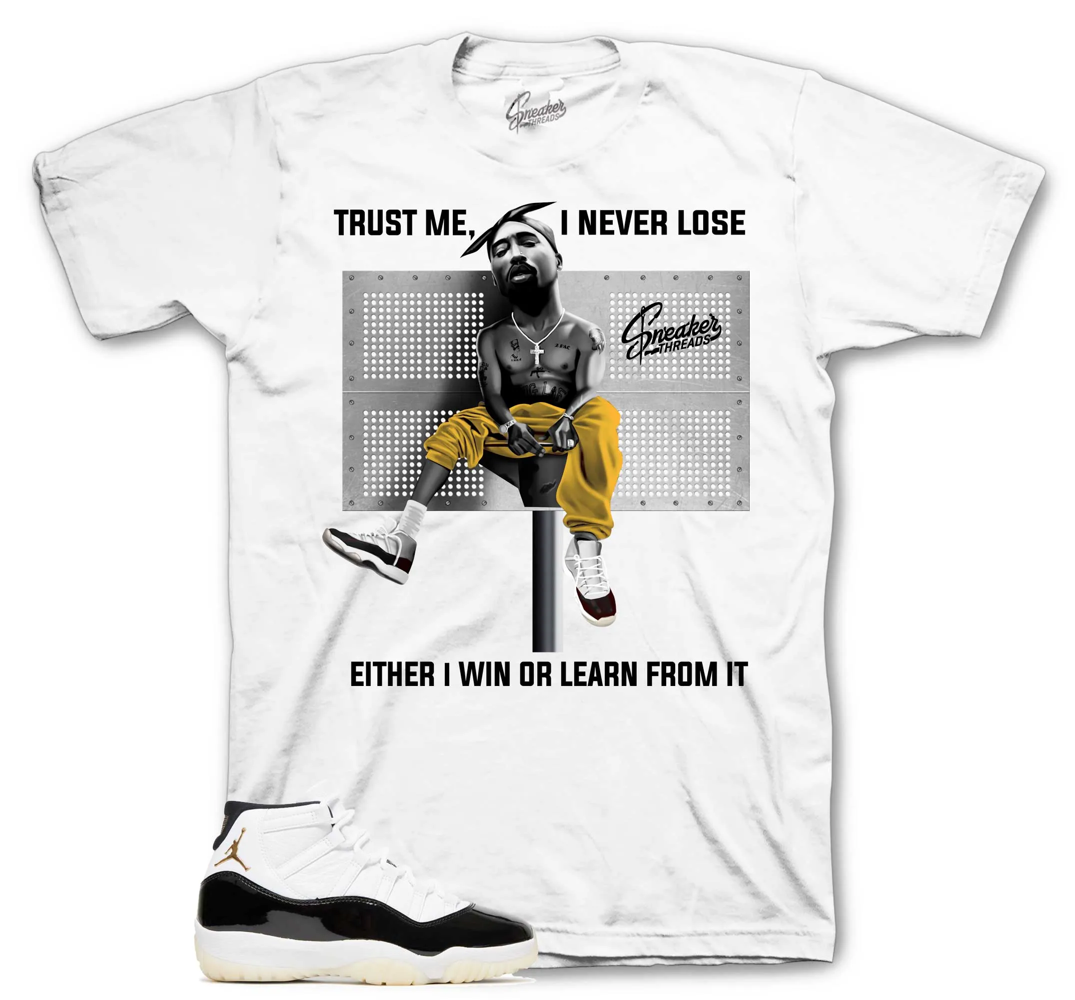 Retro 11 Gratitude Shirt - Trust Me - White