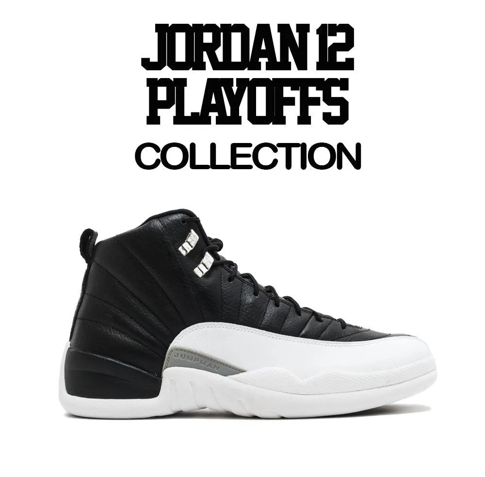 Retro 12 Playoff Shirt - Rolie Time - Black