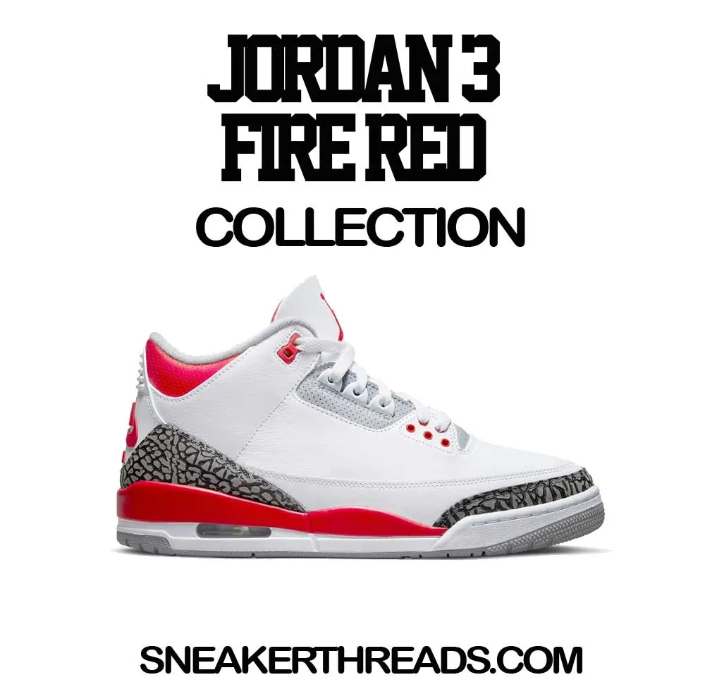 Retro 3 Fire Red  Box Of Sneakers Shirt