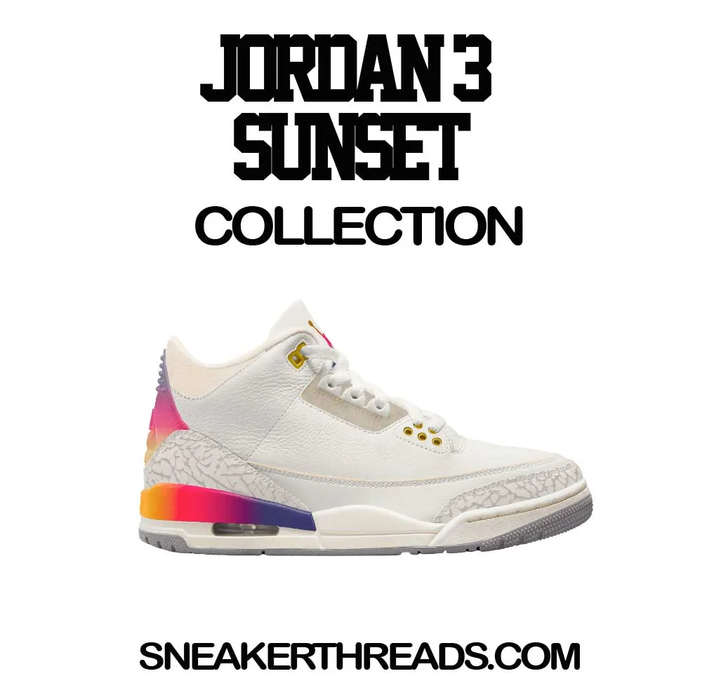 Retro 3 Sunset By Any Means Shirt