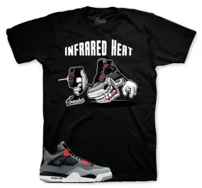 Retro 4 Infrared Shirt - Fly Heat - Black