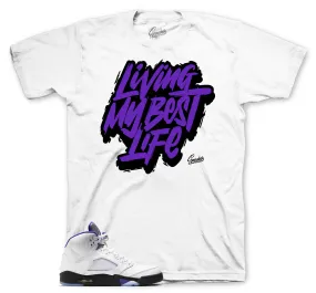 Retro 5 Concord Shirt - Living  Life - White