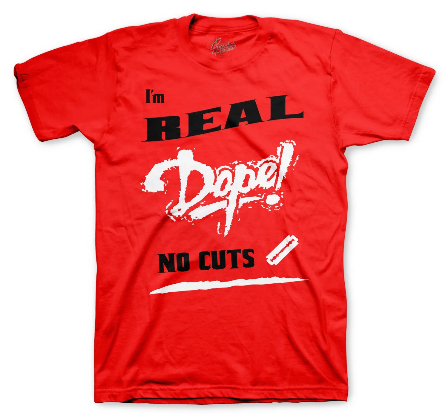 Retro 5 Raging Bull Shirt - No Cuts - Red