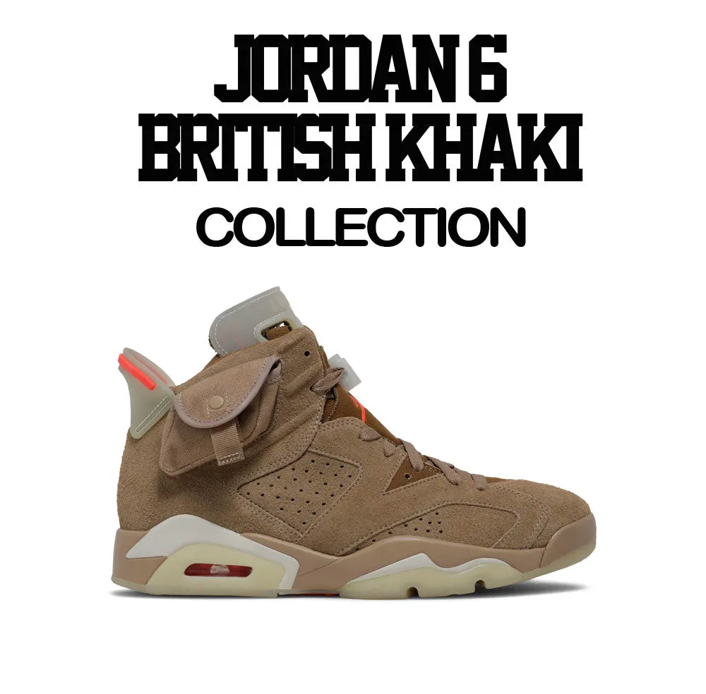 Retro 6 British Khaki Shirt - ST Bear -Khaki