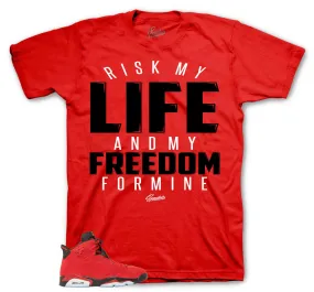 Retro 6 Toro Bravo Shirt - My Life - Red