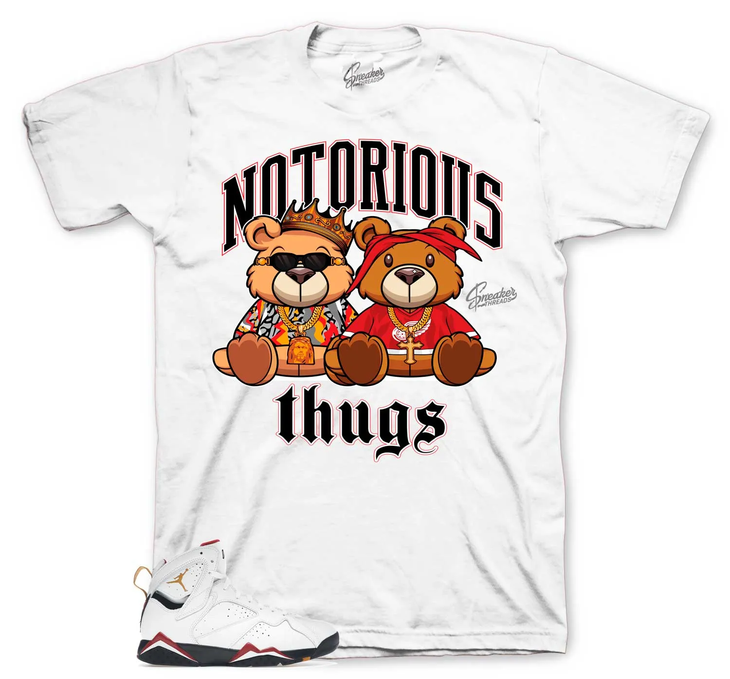 Retro 7 Cardinal Thug Bears Shirt