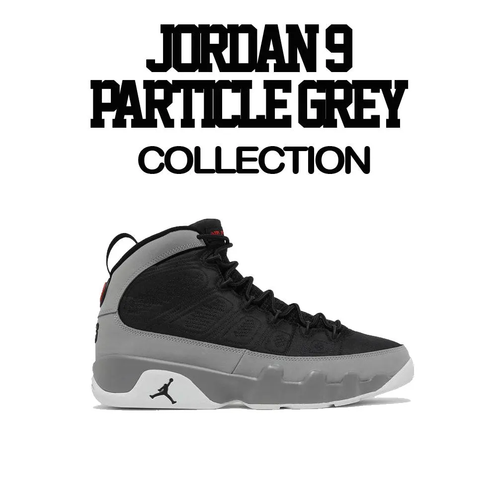 Retro 9 Particle Grey Sauce Kicks Shirt