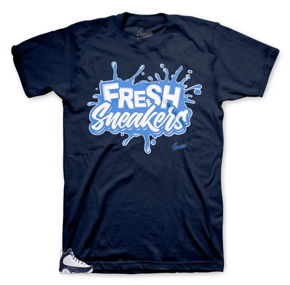 Retro 9 University Blue All Star Shirt - Fresh Sneakers - Navy