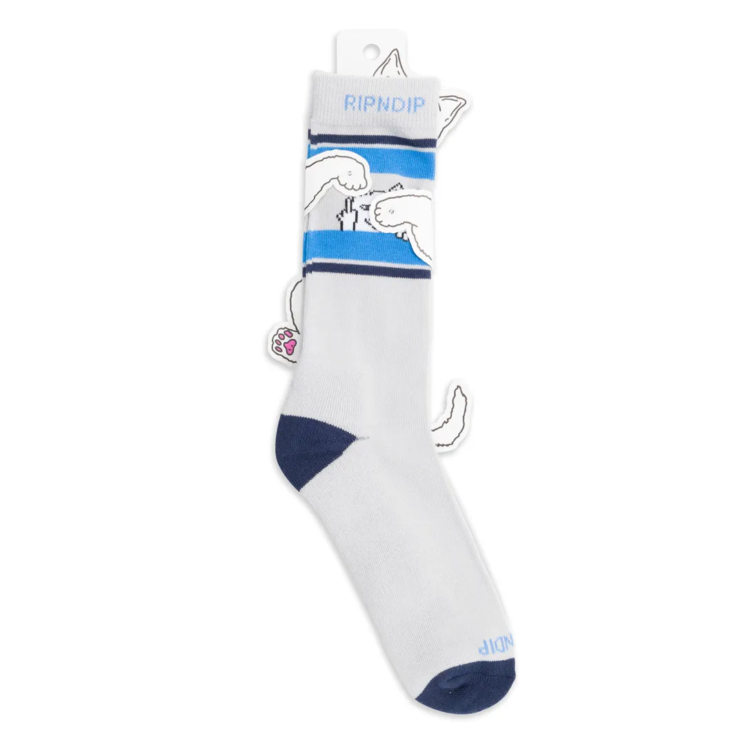 RIPNDIP PEEKING NERMAL SOCKS-GREY