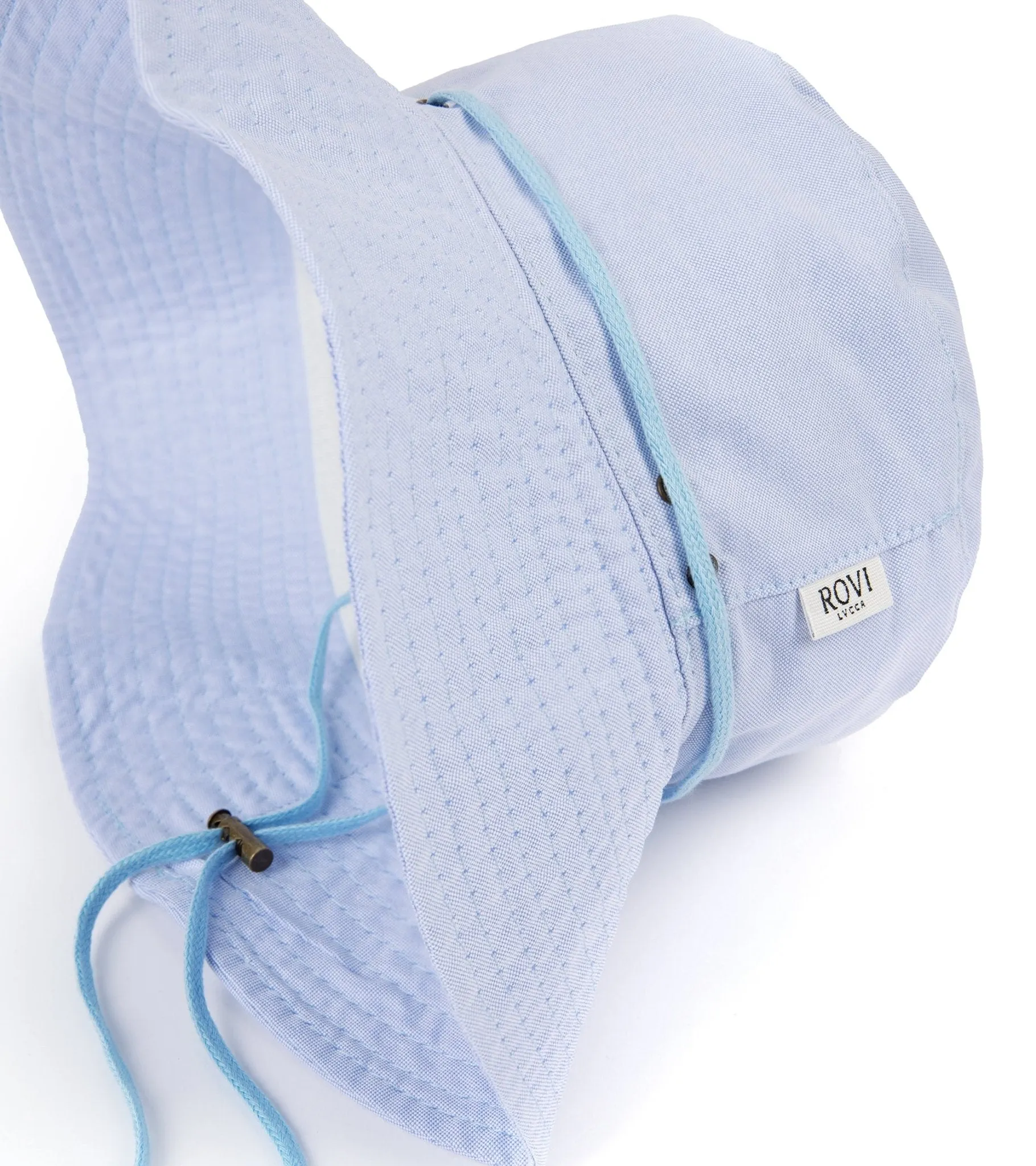 Rovi Lucca Cotton Oxford Garden Hat: Sky Blue