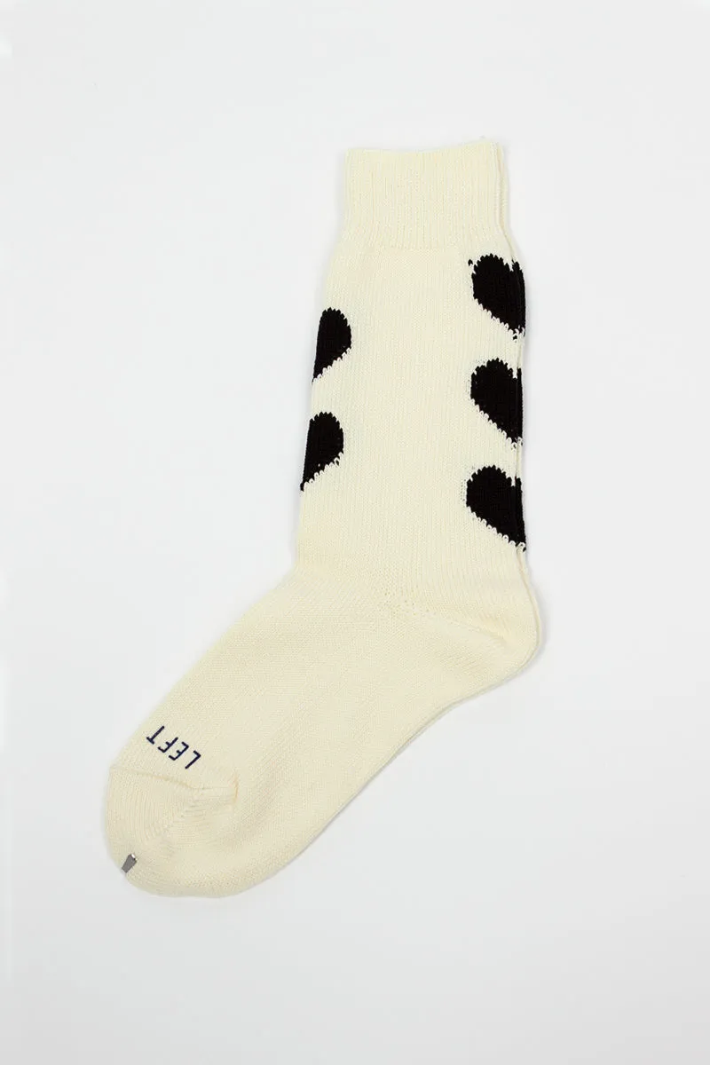 RS-63 Heart Socks White