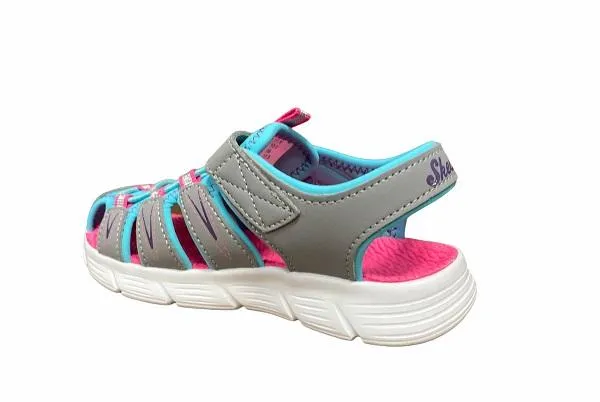 Skechers girls' sandal Flex Sandal Aqua Steps 86939/GYTQ grey-turquoise