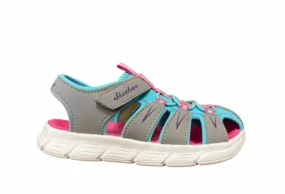 Skechers girls' sandal Flex Sandal Aqua Steps 86939/GYTQ grey-turquoise