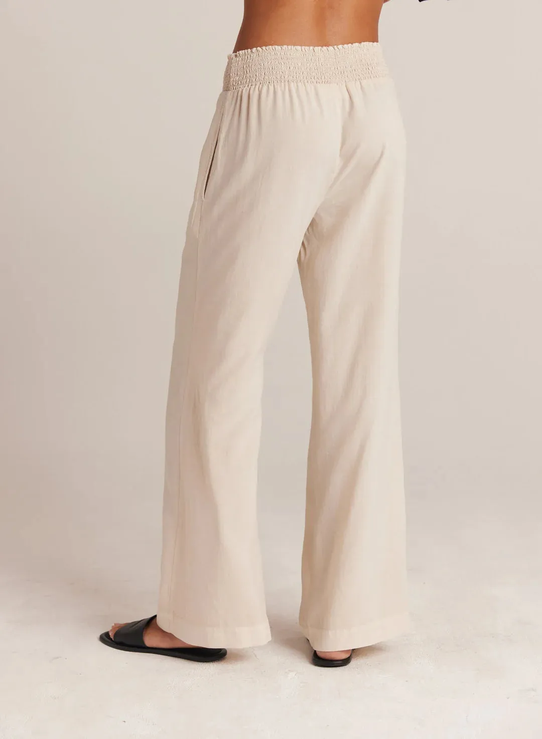 SMOCKED WAIST WIDE LEG PANT (CLIFFSIDE) - BELLA DAHL