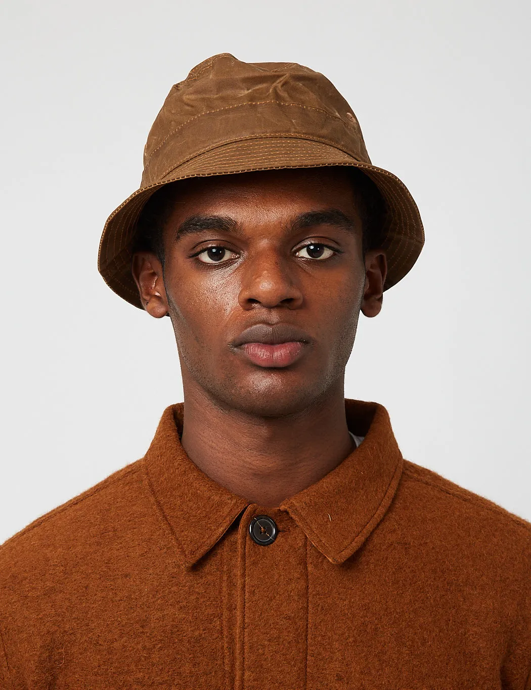 Universal Works Bucket Hat (Tek Wax) - Sand Brown