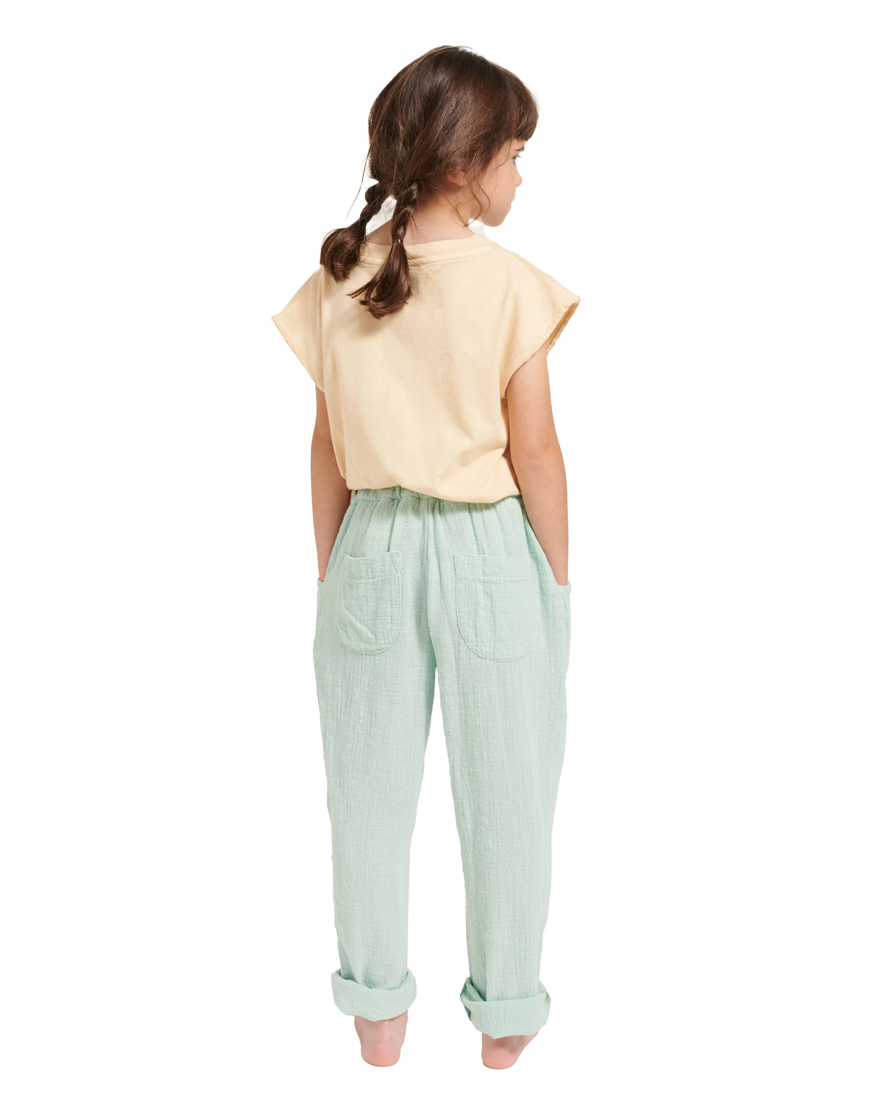 WEEKEND HOUSE KIDS Things I Like EMBROIDERED STARS CARROT PANTS