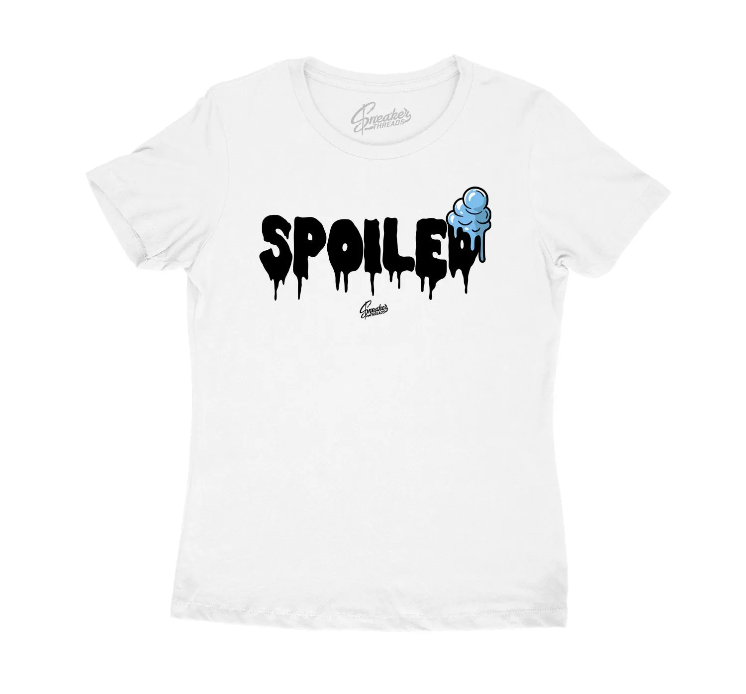 Womens Legend Blue 11 Shirt - Spoiled - White